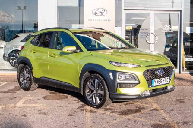 Hyundai Kona SUV 1.6 T-GDi (177ps) Premium GT 4WD Hatchback Petrol Acid Yellow