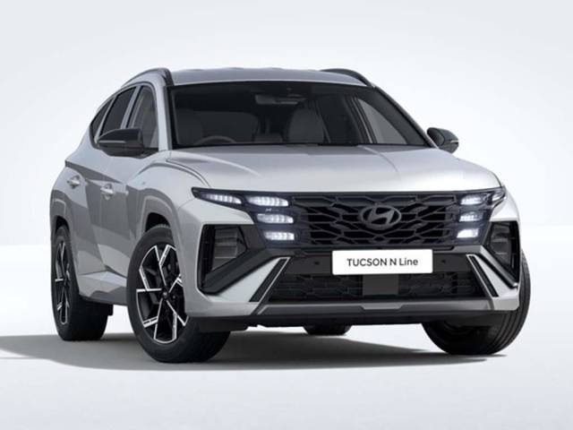 Hyundai Tucson 1.6 T-GDi N Line Auto Euro 6 (s/s) 5dr SUV Hybrid Shimmering Silver