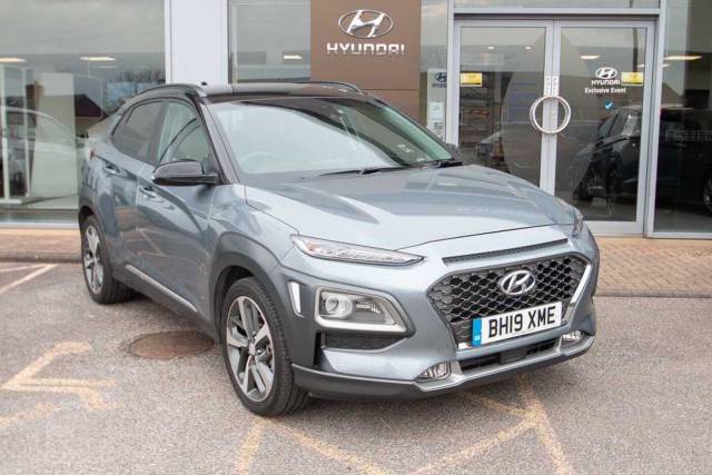 Hyundai Kona 1.6T GDi Blue Drive Premium GT 5dr 4WD DCT Hatchback Petrol SILVER
