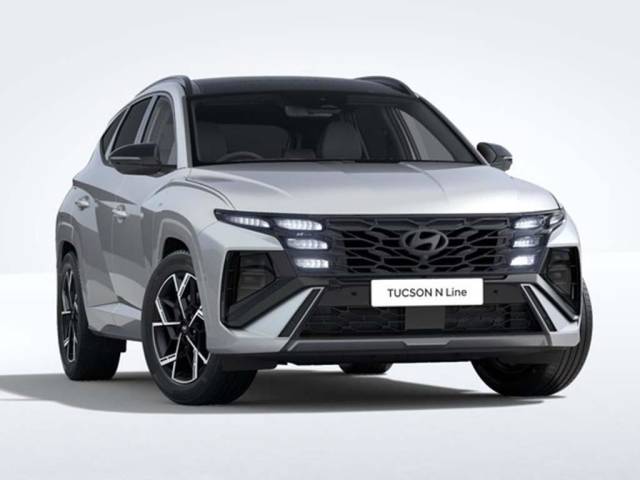 Hyundai Tucson 1.6 T-GDi 13.8kWh N Line S Auto Euro 6 (s/s) 5dr SUV Hybrid Shimmering Silver