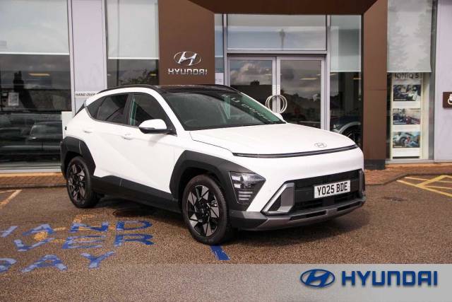 Hyundai Kona 1.6 Hybrid 129 Ultimate 5dr DCT Hatchback Petrol/Electric Hybrid WHITE
