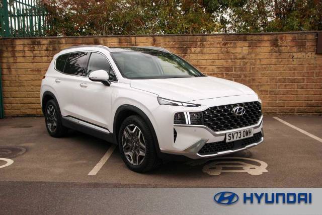 Hyundai Santa Fe 1.6 TGDi Hybrid Ultimate 5dr 4WD Auto Estate Petrol/Electric Hybrid WHITE