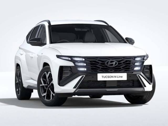 Hyundai TUCSON 1.6 T-GDi N Line Auto Euro 6 (s/s) 5dr SUV Hybrid Atlas White