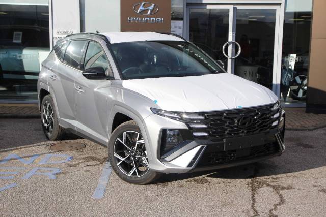 Hyundai TUCSON 1.6 T-GDi N Line Auto Euro 6 (s/s) 5dr SUV Hybrid Shimmering Silver