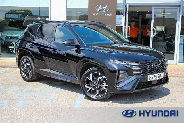 Hyundai TUCSON 1.6T Hybrid N Line 5dr Auto Estate Petrol/Electric Hybrid BLACK