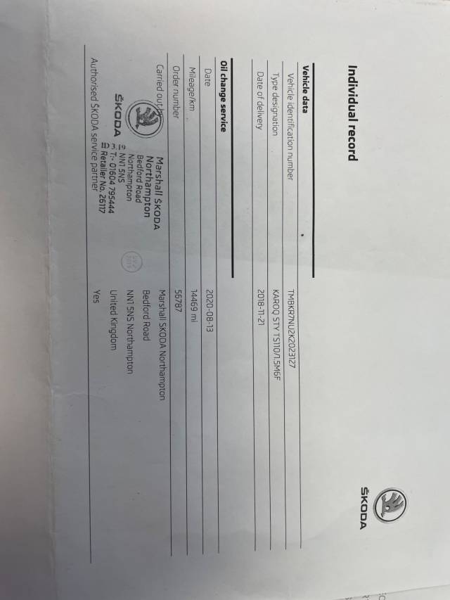 2018 Skoda Karoq 1.5 TSI SE L 5dr