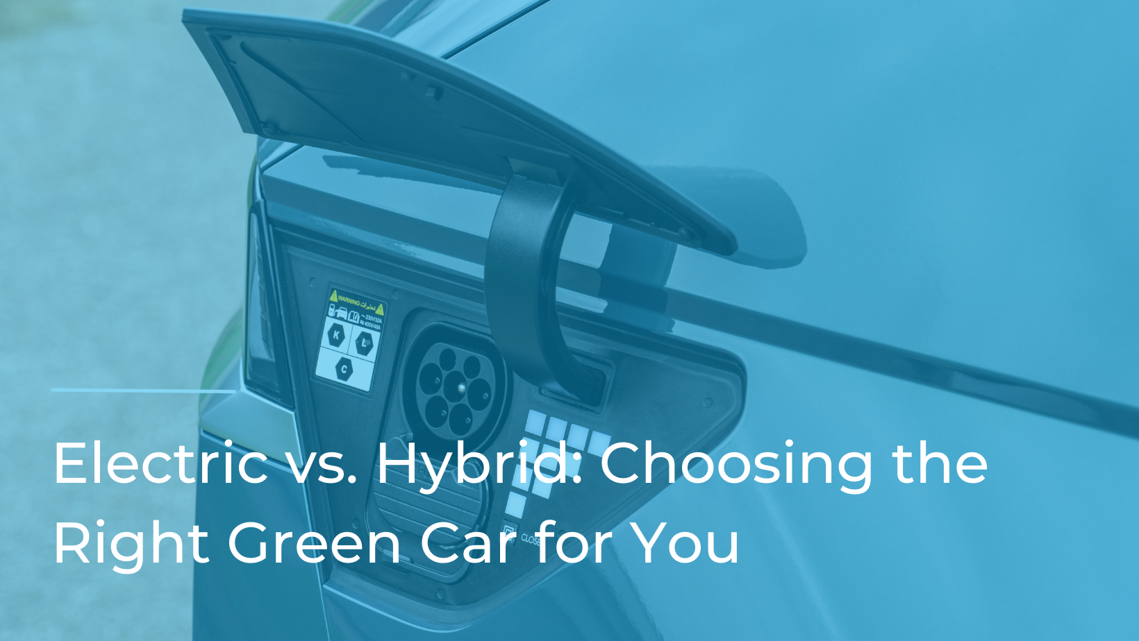 Electric vs. Hybrid: Choosing the Right Green Car for You